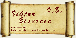 Viktor Biserčić vizit kartica
